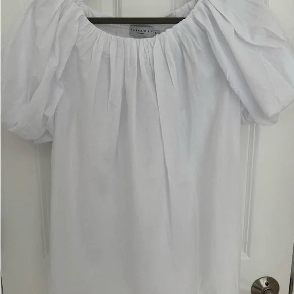 Harshman Keiko Blouse White Small - Picture 2 of 3
